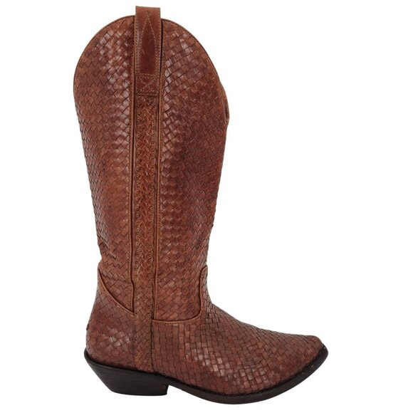 Vintage Cole Haan Cowgirl Boots Women size 8B Woven Cowgirl Cowboy Western Boots - Picture 4 of 15